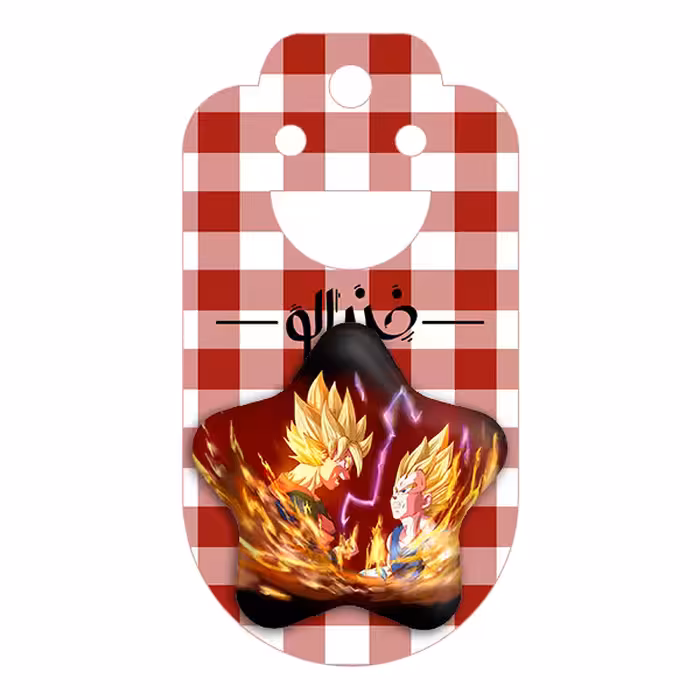 پیکسل خندالو طرح گوکو و وجیتا انیمه دراگون بال مدل ستاره ای کد 12050