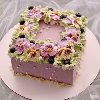 قالب کیک به گز مدل مربع گرانیتی کد 20