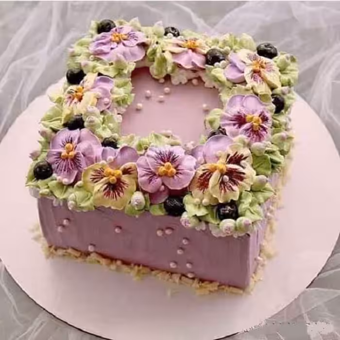 قالب کیک به گز مدل مربع گرانیتی کد 20