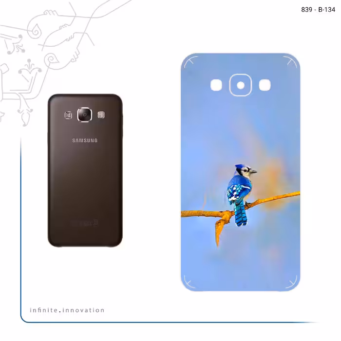 برچسب پوششی ماهوت مدل Cyanocitta cristata مناسب برای گوشی موبایل سامسونگ Galaxy E7