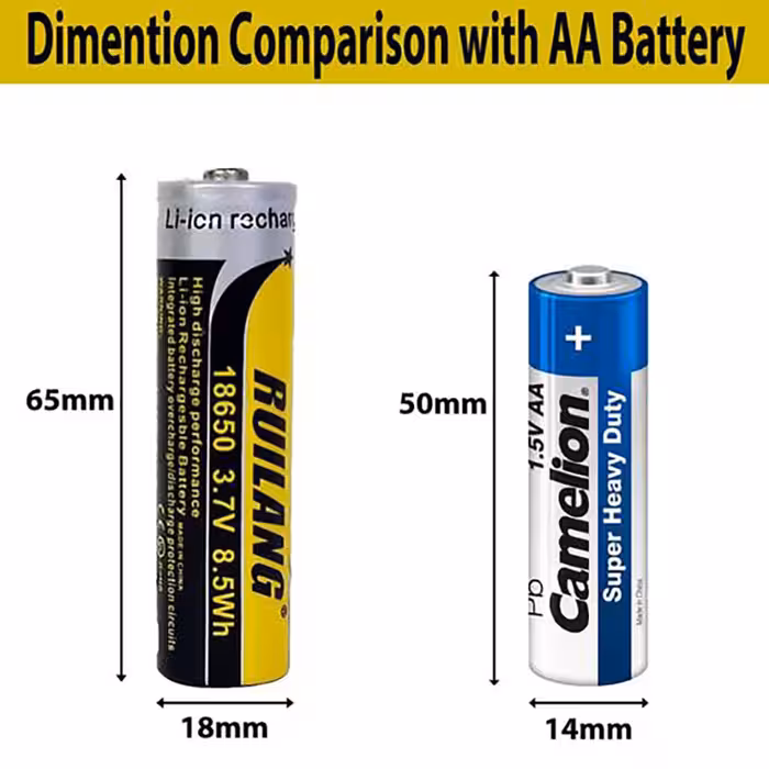 باتری لیتیوم یون قابل شارژ رویلنگ مدل 18650 ظرفیت 6800 میلی آمپر ساعت