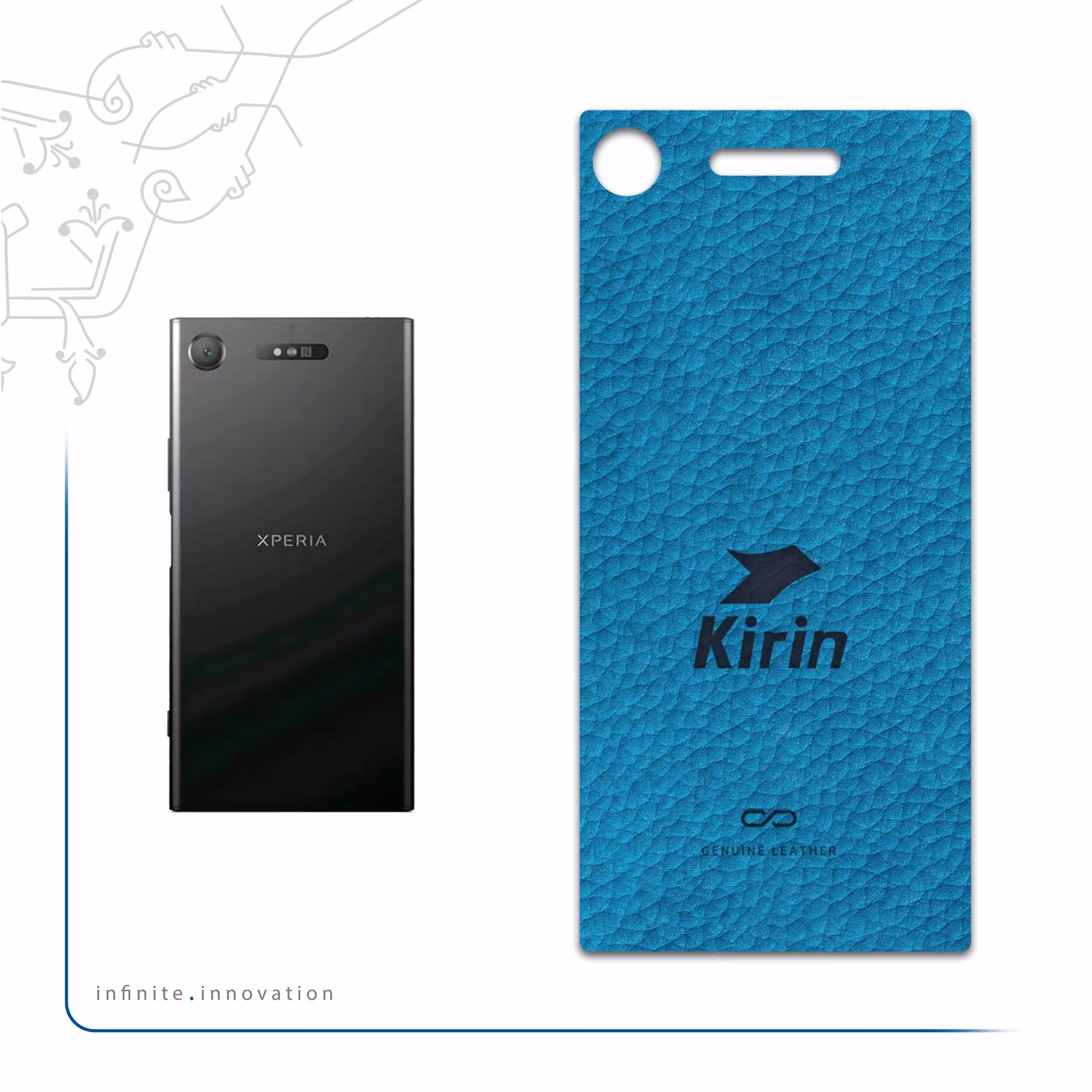 برچسب پوششی ماهوت مدل BL-KRN مناسب برای گوشی موبایل سونی Xperia XZ1