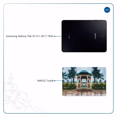 برچسب پوششی ماهوت مدل HAFEZ-Tomb مناسب برای تبلت سامسونگ Galaxy Tab S3 9.7 2017 T825