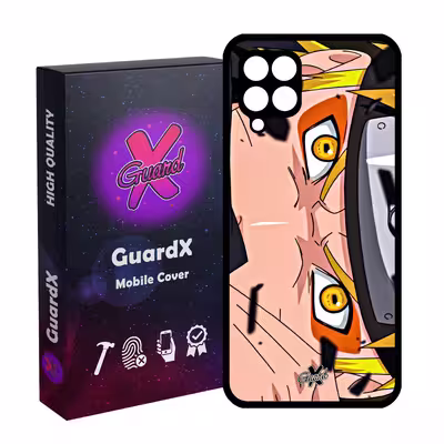 کاور گارد ایکس طرح ناروتو انیمه مدل Glass10471 مناسب برای گوشی موبایل سامسونگ Galaxy A22 4G