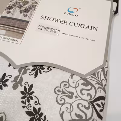 پرده حمام طرح سنتی سایز 200x180 سانتیمتر