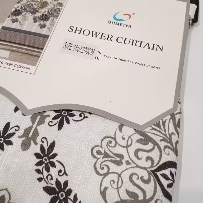 پرده حمام طرح سنتی سایز 200x180 سانتیمتر