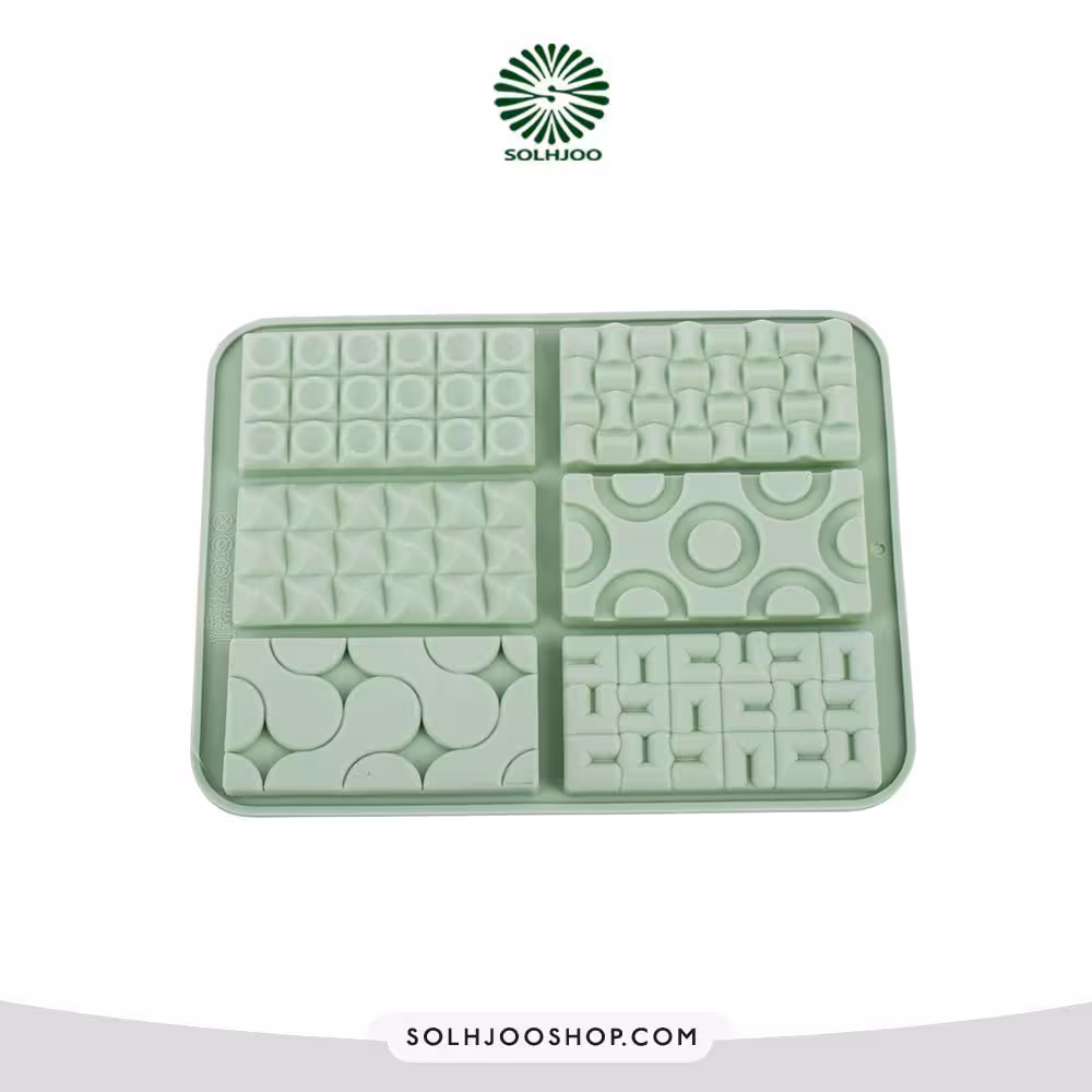 قالب سیلیکون شکلات میکس طرحدار6 خانه