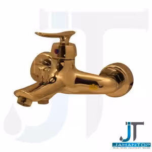 شیر حمام اهرمی طلایی مات آریانا (مدل کارون)