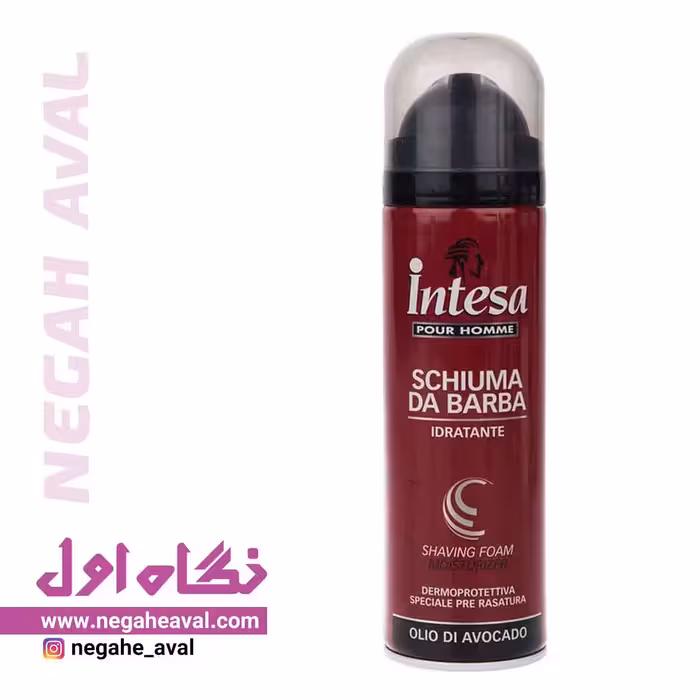 فوم اصلاح مردانه Avocado Oil اینتسا حجم 300 میلی لیتر