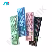 کیبورد مکانیکال گیمینگ سیمی AULA مدل S2022 BLUE SWITCH