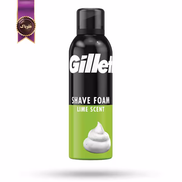 فوم اصلاح مردانه ژیلت Gillette مدل لیمو Lime حجم 300 میلی‌لیتر (اورجینال)