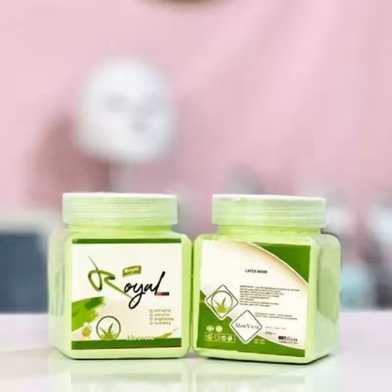 ماسک لاتکسی جوانساز پوست عصاره آلوئه ورا 250 گرمی برند رویال ROYAL