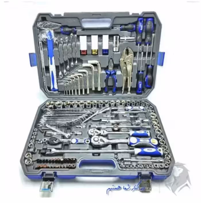 جعبه ابزار و  بکس 142 پارچه درجه یک صنعتی باس مدل 142PCS