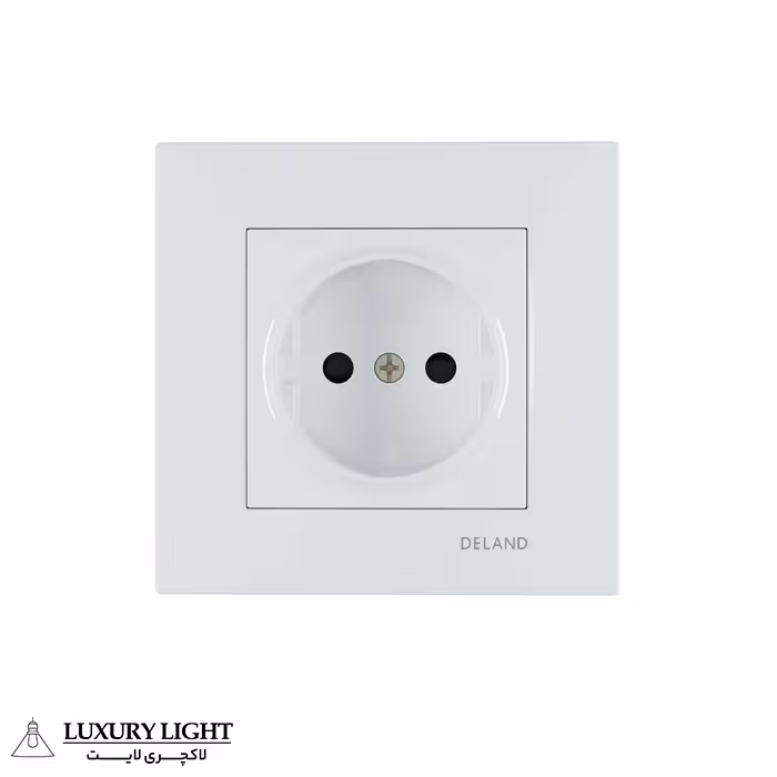 پریز بدون ارت محافظ دار دلند مدل آسا