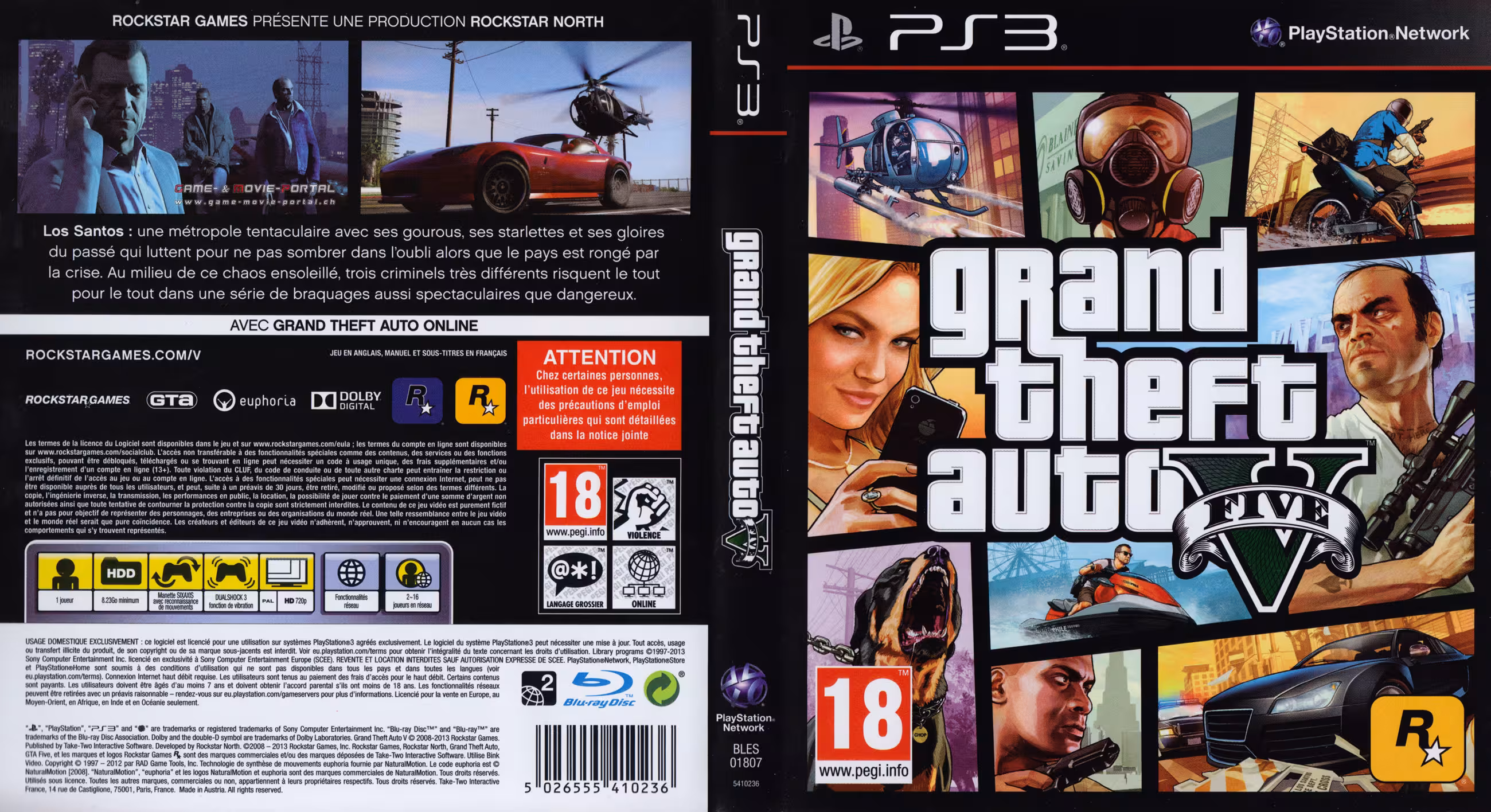 بازی پلی استیشن 3 (PS3 ) نسخه رایتی نسخه هک شده بازی Grand Theft Auto V