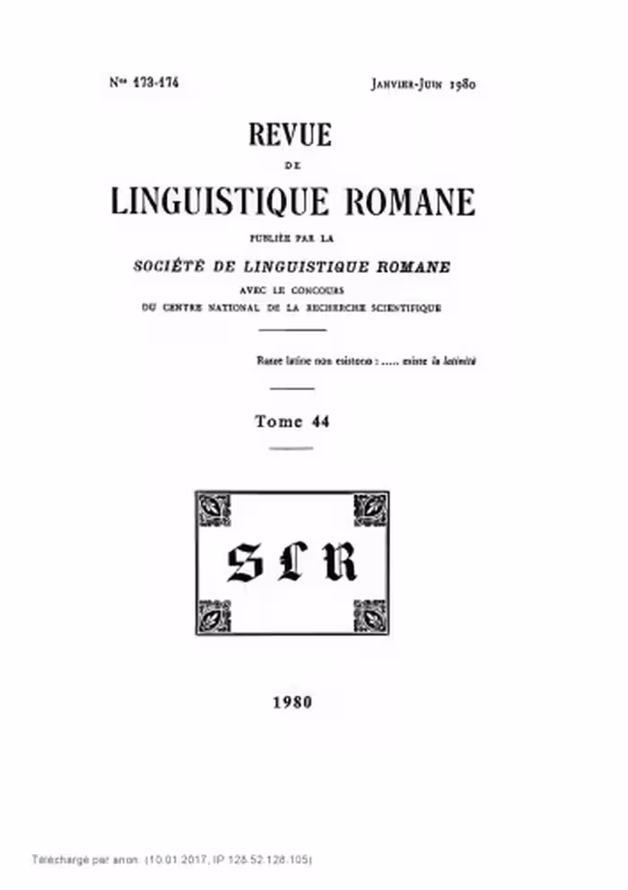خرید و دانلود نسخه کامل کتاب Revue de linguistique romane