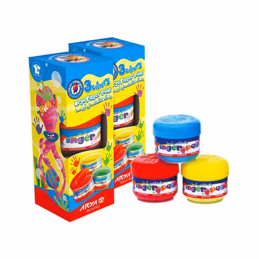 رنگ انگشتی 3 رنگ آریا 