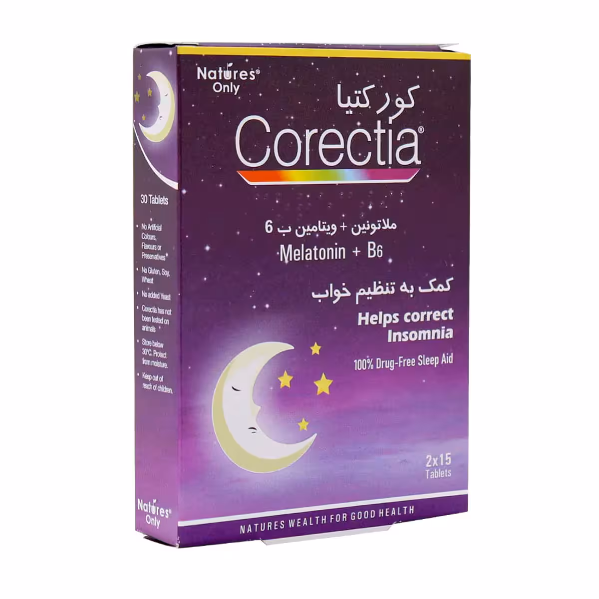 قرص کورکیتا نیچرز اونلی 30 عدد ـ Natures Only Corectia ـ نیچرز اونلی