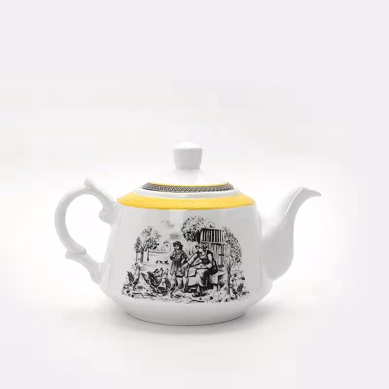 چینی زرین قوری چای لندنی کوچک ویلیج