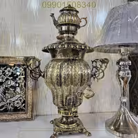 ست سماور برنز قلمزني 8 ليتري