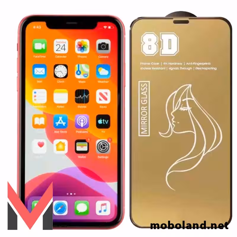 قیمت گلس تمام صفحه آینه ای اپل آیفون iPhone 11 - موبولند