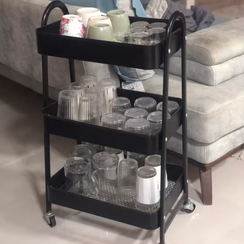 ترولی فلزی پذیرایی سه طبقه مدل Hosting Experts