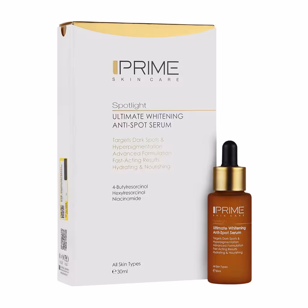 سرم روشن‌کننده آنتی اسپات مناسب انواع پوست پرایم 30 میلی‌لیتر | Prime Spotlight Ultimate Whitening Anti Spot Serum