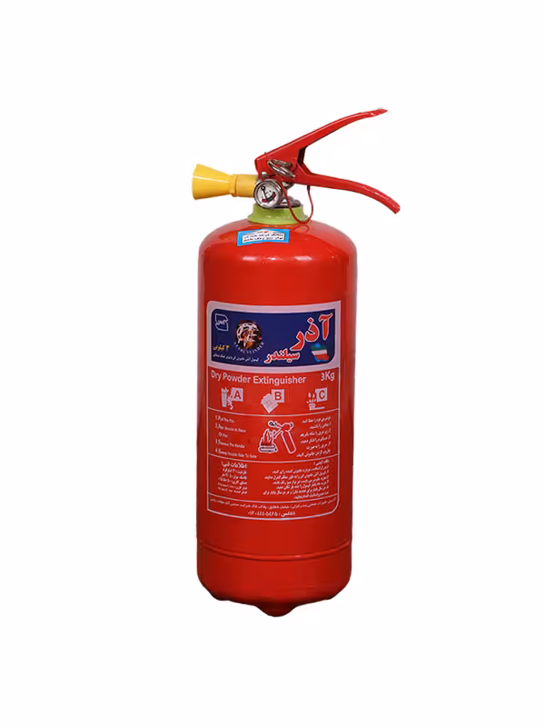 کپسول پودر و گاز 3 کیلوگرم BC آذر سیلندر