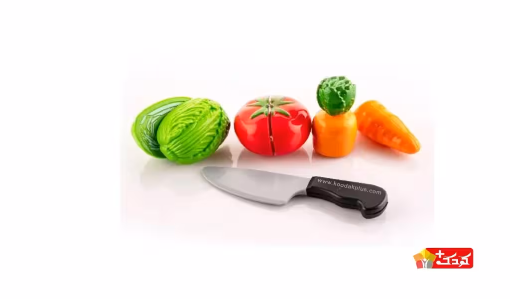 اسباب بازی برش سبزیجات به همراه چاقو و تخته برش (دو مدل)