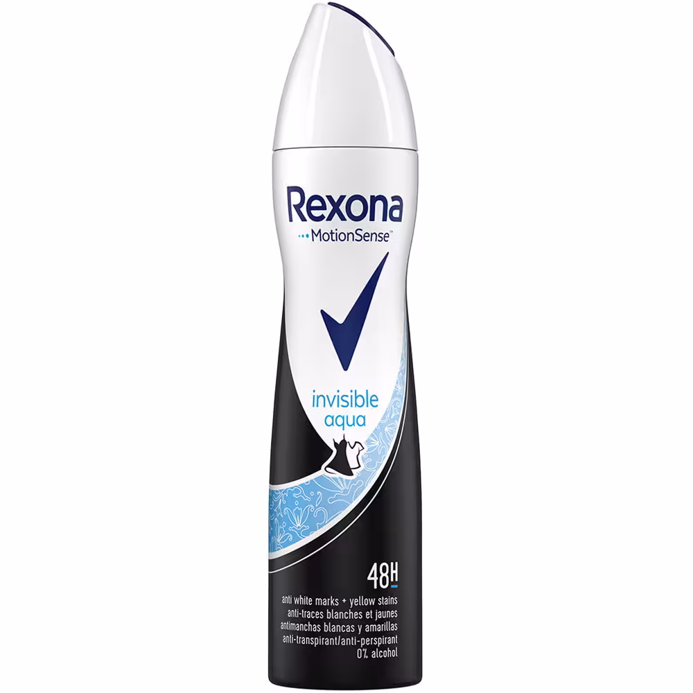 اسپری ضد تعریق زنانه رکسونا (Rexona) مدل invisible aqua حجم 200 میل