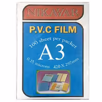 طلق A3 نیک آور ضخامت 0.15 میکرون بسته 100 عددی