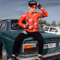 بلوز شلوار اسپرت hr قرمز