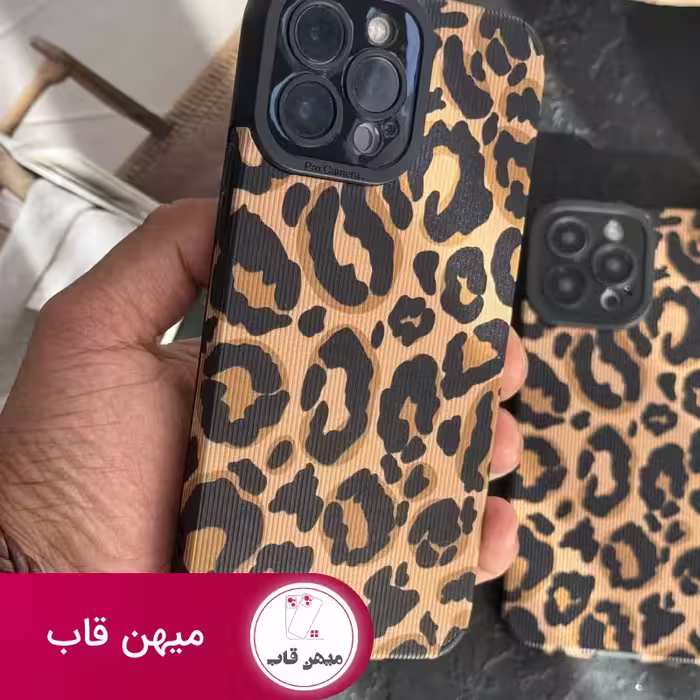 قاب موبایل آیفون پلنگی کبریتی - کد (68952)