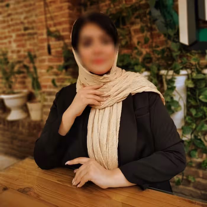 شال نخی پفکی رنگ نخودی ارسال رایگان 