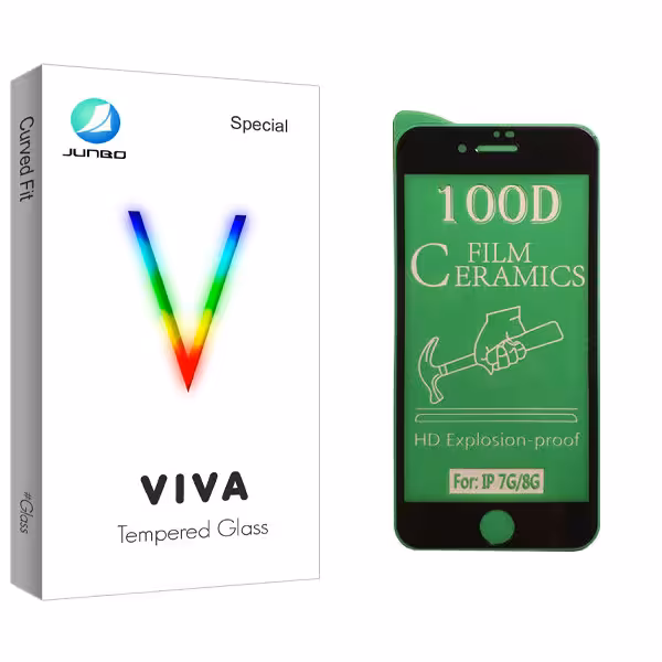 محافظ صفحه نمایش سرامیکی جانبو مدل Viva Glass مناسب برای گوشی موبایل اپل iPhone 7