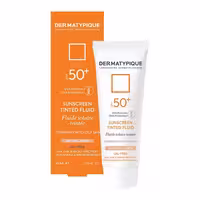 ضد آفتاب رنگی فلوئید SPF50 درماتیپیک مخصوص پوست مختلط و چرب 50 میل      DERMATYPIQUE SUNSCREEN TINTED FLUID