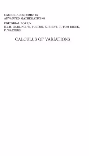 خرید و دانلود نسخه کامل کتاب Calculus of variations