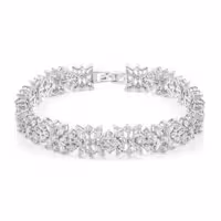 دستبند نقره زنانه جواهری مدل BIL K2