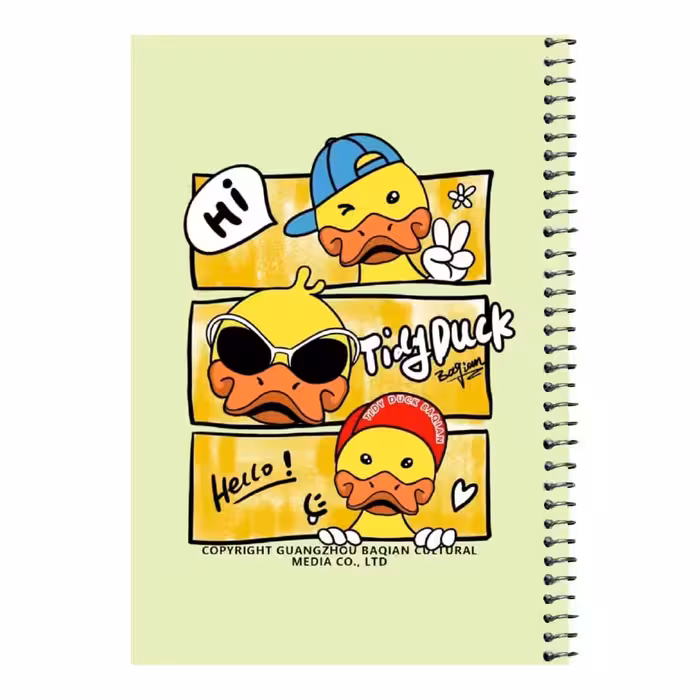دفتر مشق 80 برگ اس جی طرح اردک های خوشحال