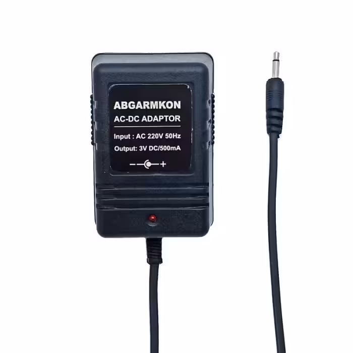 آداپتور ترانسی 3v 500ma مخصوص آبگرمکن بوتان