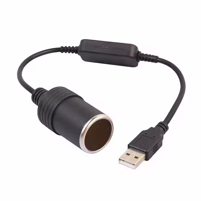 کابل تبدیل USB به فندکی خودرو