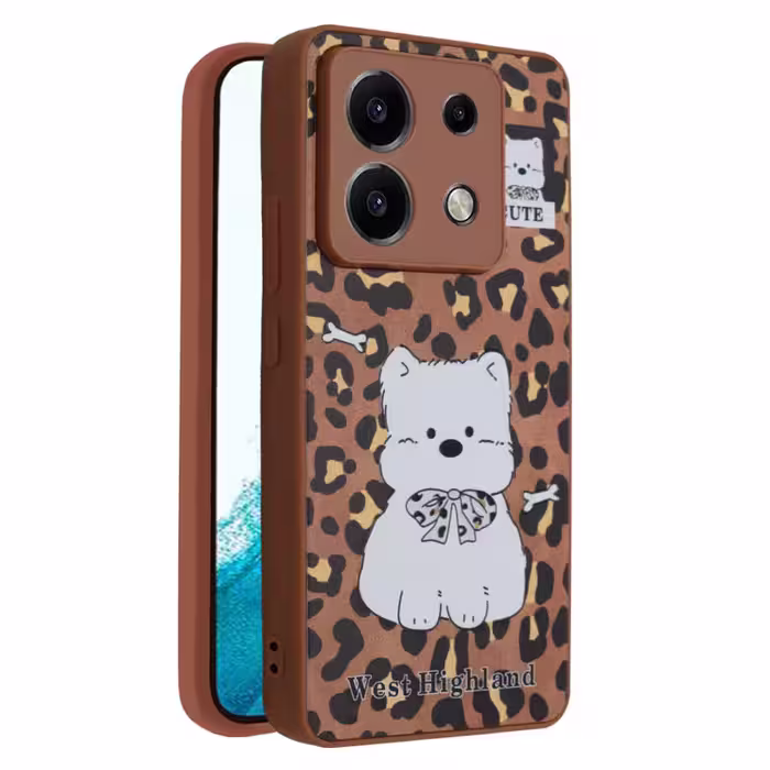 کاور فانتزی مدل Westie طرح پلنگی مناسب برای گوشی موبایل شیائومی Redmi Note 13 Pro 4G