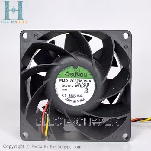 فن 8x8x3.8 سه سیم SUNON 12V DC