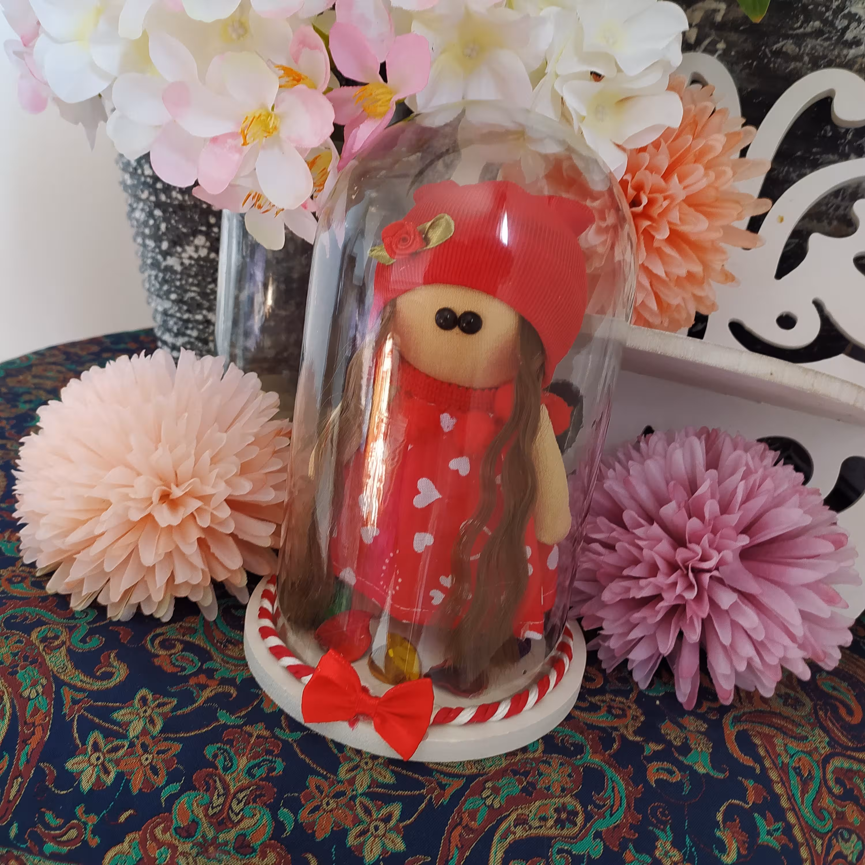 عروسک روسی شیشه فلکسی 20 سانتی