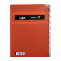 دفتر خط دار ایلیا قرمز رنگ سایز A4