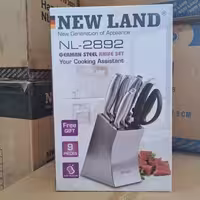 ست چاقو 9 تیکه نیولند مدل 2892 / NEWLAND NL2892