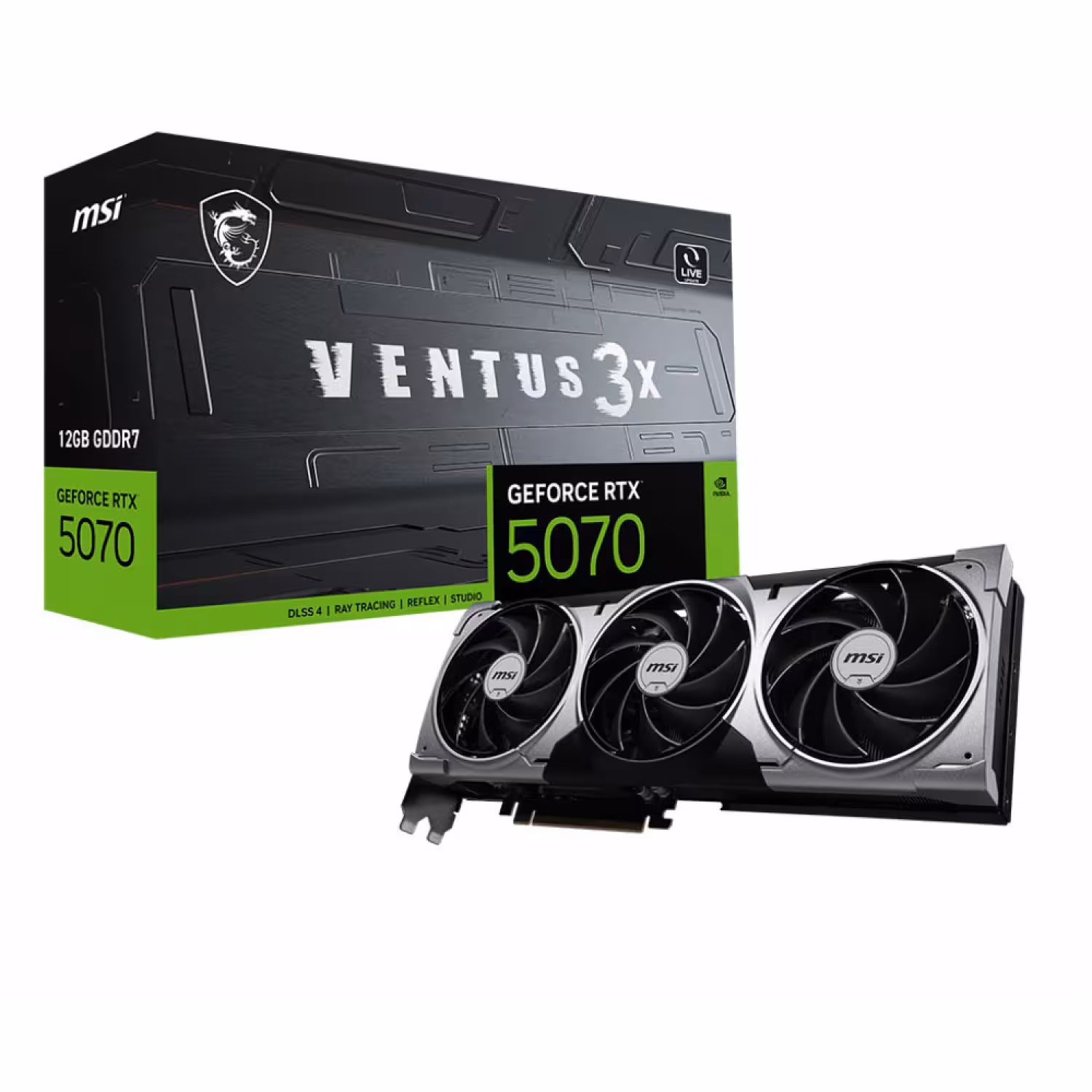 کارت گرافیک ام ای اس MSI Geforce RTX 5070 VENTUS 3x 12G