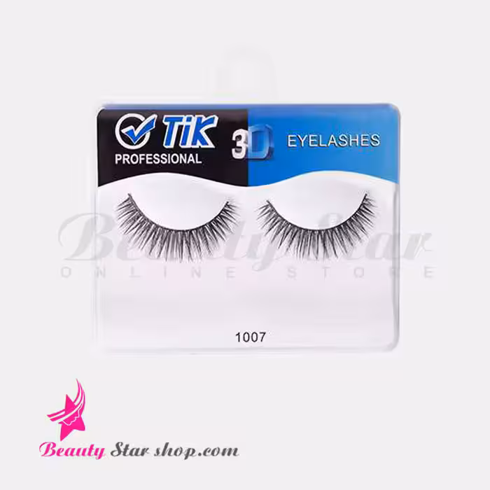 مژه مصنوعی سه بعدی جلد آبی تیک مدل 1007