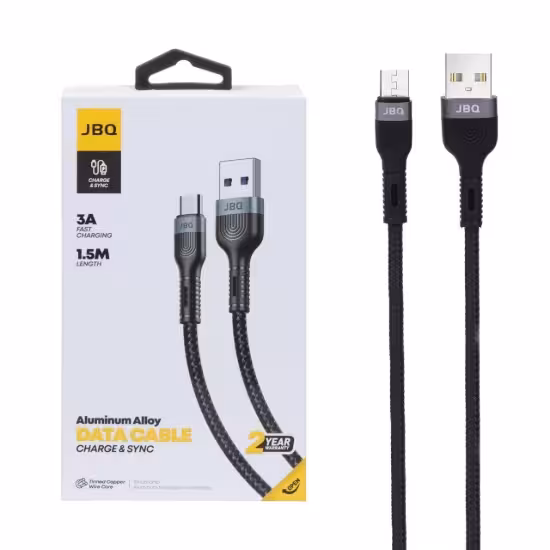 کابل تبدیل USB به MicroUSB جی بی کیو مدل CA-730 طول 1.5 متر