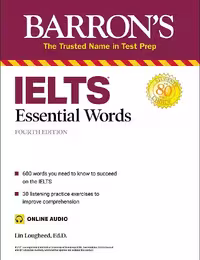 کتاب واژگان ضروری آیلتس Barrons IELTS Essential Words 4th